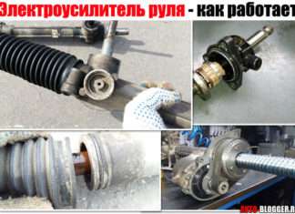 Електропідсилювач керма (ЭУР). Як працює влаштовано. Основні види