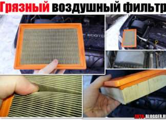 Брудний повітряний фільтр. НА що впливає, докладні симптоми і наслідки