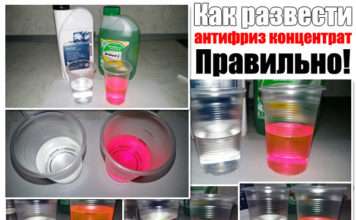 Як розвести антифриз концентрат. Правильна відео інструкція з застосуванням води
