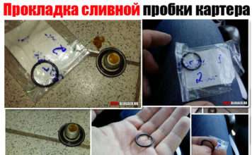 Прокладка зливної пробки