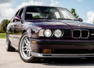 Эхо Духа Легенды: BMW M5 E34 – Фиолетовый Феникс на Аукционе