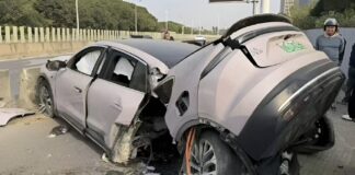 Nio EC6-crash in Shanghai: inzittenden overleven ondanks ernstige schade