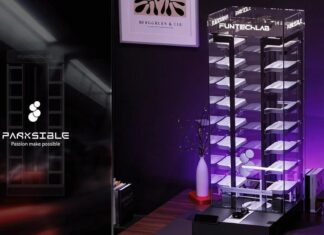 Високотехнологічна вітрина для колекціонерів мініатюр: автоматизований гараж Parksible